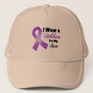 Gorra De Camionero Llevo la púrpura para mi hijo