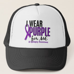 Gorra De Camionero Llevo la púrpura para MÍ la epilepsia 10