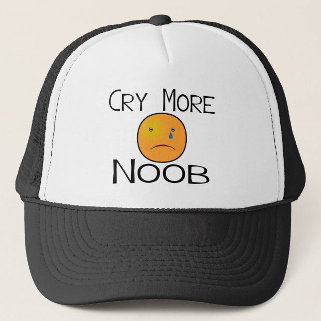 Gorra De Camionero Llora más Noob (Anverso)