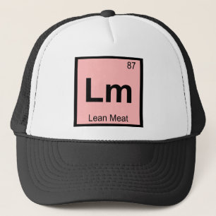 Gorra De Camionero Lm - Símbolo de la tabla periódica de química de c