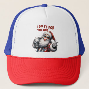 Gorra De Camionero Lo hago por los Ho, Retro Santa