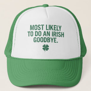 Gorra De Camionero Lo Más Probable Es Hacer Un Adiós Irlandés