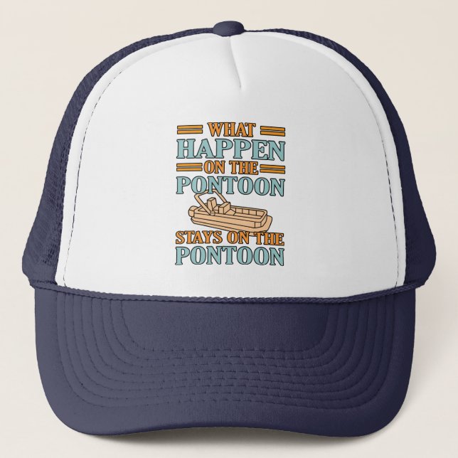 Gorra De Camionero Lo Que Pasa En El Navegador En Barco (Anverso)