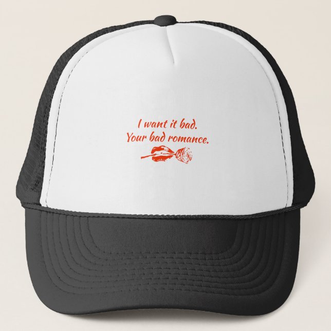 Gorra De Camionero Lo quiero mal. Tu mal romance (Anverso)