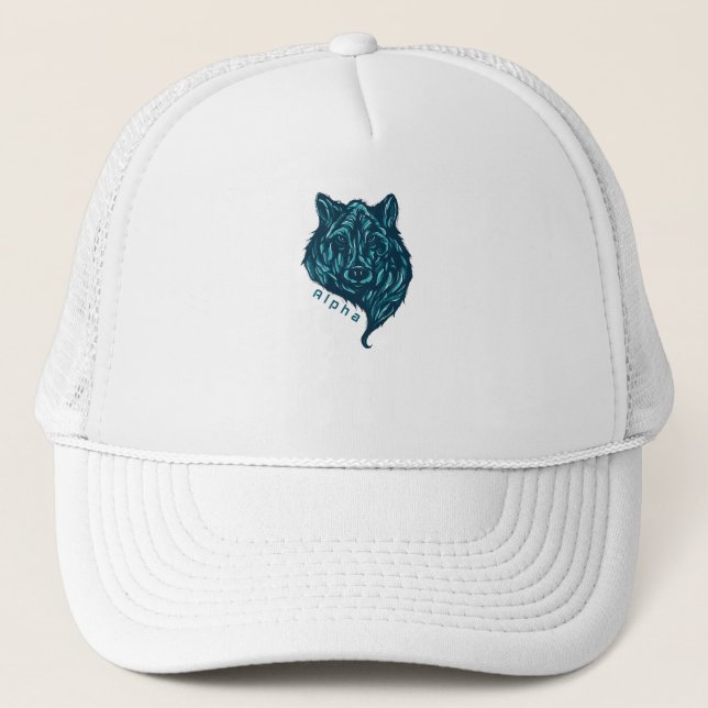 Gorra De Camionero Lobo alfa (Anverso)