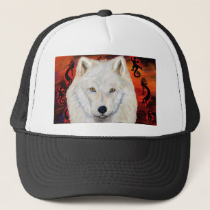 Gorra De Camionero Lobo blanco Kokopelli