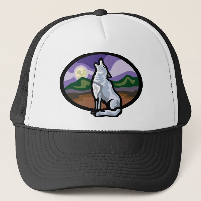 Gorra De Camionero Lobo del grito (Anverso)