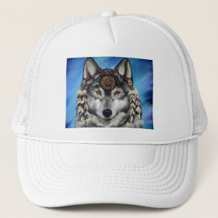 Gorra De Camionero Lobo Gris