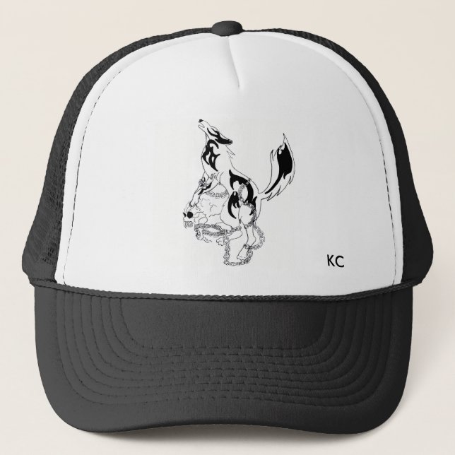 Gorra De Camionero Lobo kc (paños del kirie) (Anverso)
