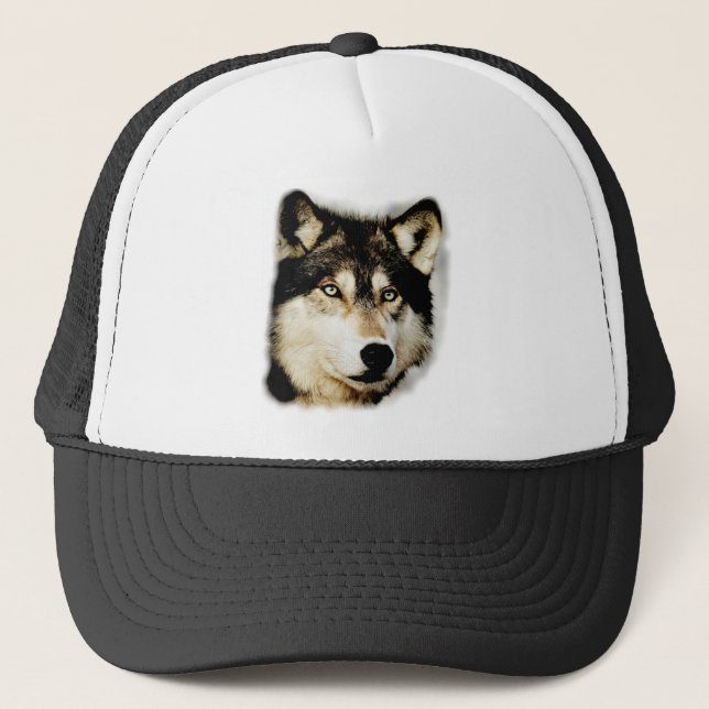 Gorra De Camionero Lobo Motivador Único (Anverso)