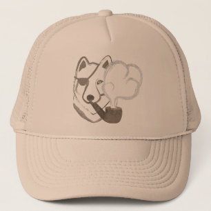 Gorra De Camionero Lobo que fuma