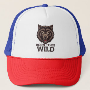 Gorra De Camionero Lobo salvaje: Espíritu Alfa indomable