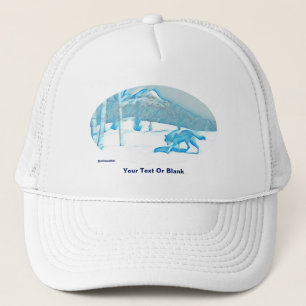 Gorra De Camionero Lobo solitario en invierno