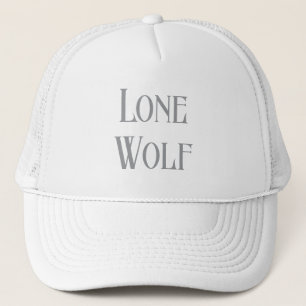 Gorra De Camionero Lobo Solitario Masculino Sigma Minimalista Moderna