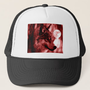 Gorra De Camionero Lobo y luna