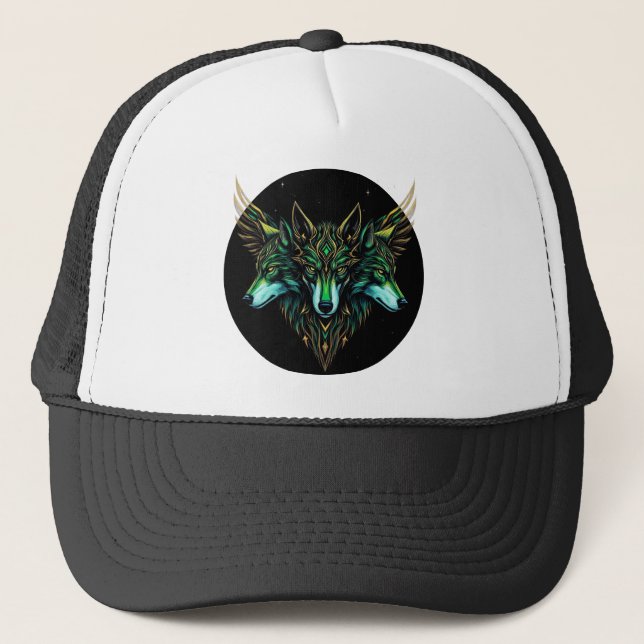 Gorra De Camionero Lobos astrales (Anverso)