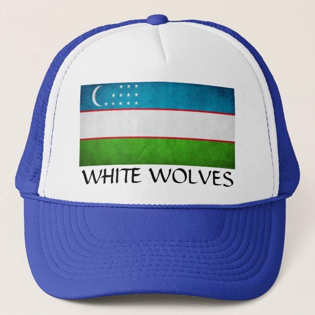 Gorra De Camionero "Lobos blancos" de Uzbekistán (Anverso)