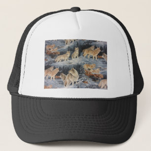 Gorra De Camionero Lobos de invierno