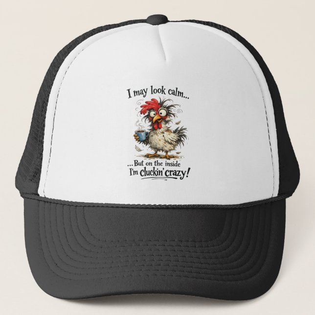 Gorra De Camionero Locamente Cloqueando (Anverso)