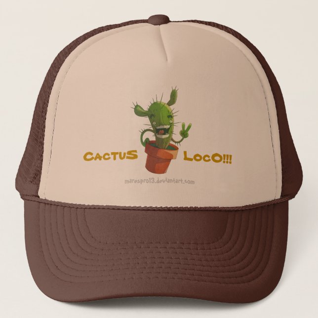 Gorra De Camionero ¡Loco del cactus!!! (Anverso)