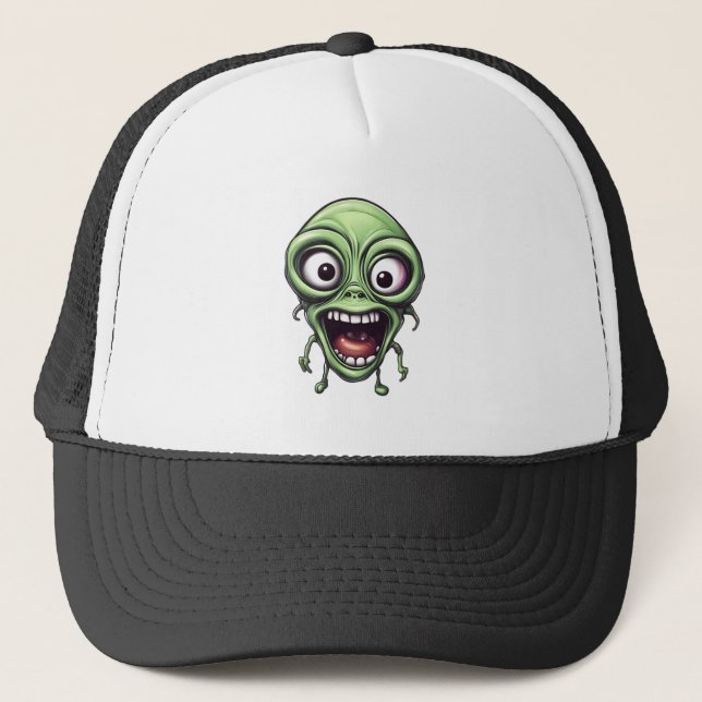 Gorra De Camionero Loco extraterrestre (Anverso)