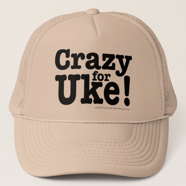 Gorra De Camionero Loco para el casquillo del diseñador de UKE (Anverso)
