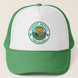 Gorra De Camionero Loco por el reciclaje