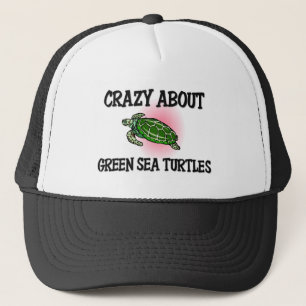 Gorra De Camionero Loco por tortugas de mar verde
