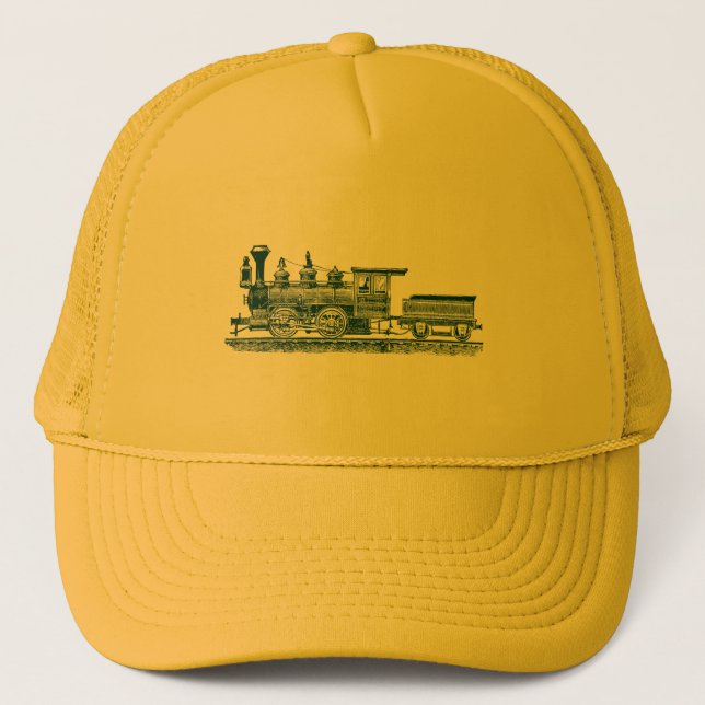 Gorra De Camionero Locomotora 02 - Verde oscuro (Anverso)