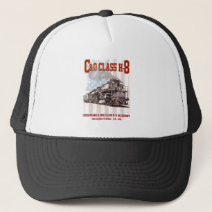 Gorra De Camionero Locomotora Allegheny C&O Clase H-8 - bandera ameri