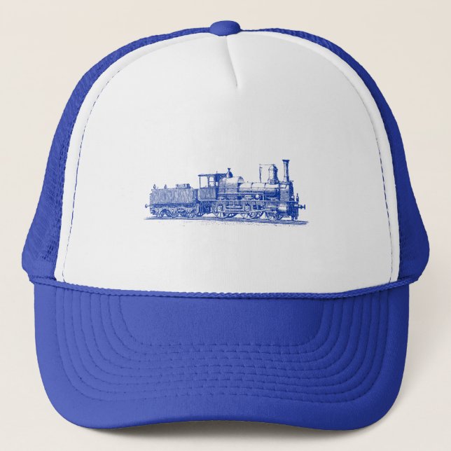 Gorra De Camionero Locomotora - Azul marino (Anverso)