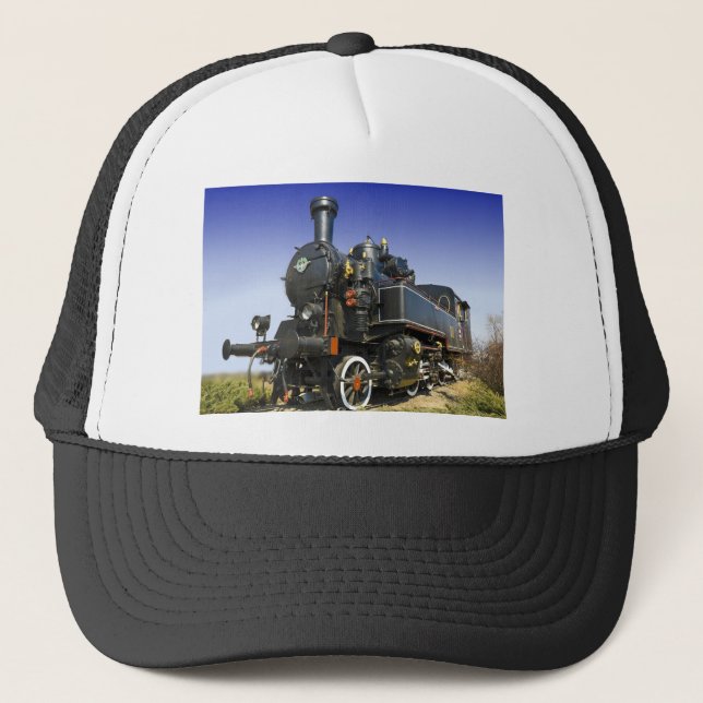 Gorra De Camionero locomotora de vapor vieja (Anverso)