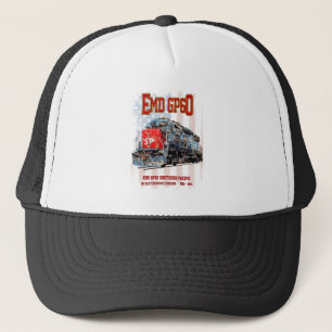 Gorra De Camionero Locomotora diésel EMD GP60 y bandera estadounidens