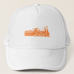 Gorra De Camionero Locomotora - Naranja