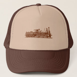 Gorra De Camionero Locomotora - Nuez