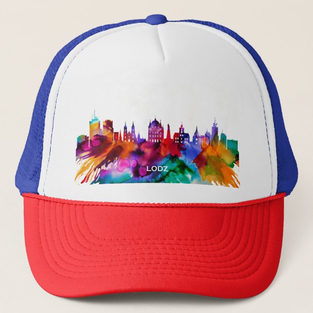 Gorra De Camionero Lodz Skyline (Anverso)
