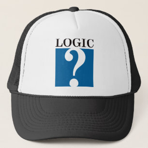Gorra De Camionero Lógica - negro y azul