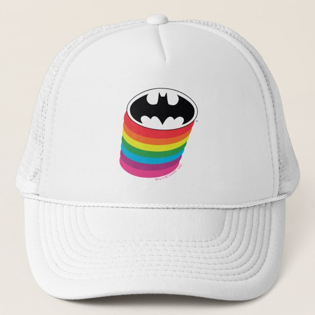 Gorra De Camionero Logo de arco iris en capas de Batman (Anverso)
