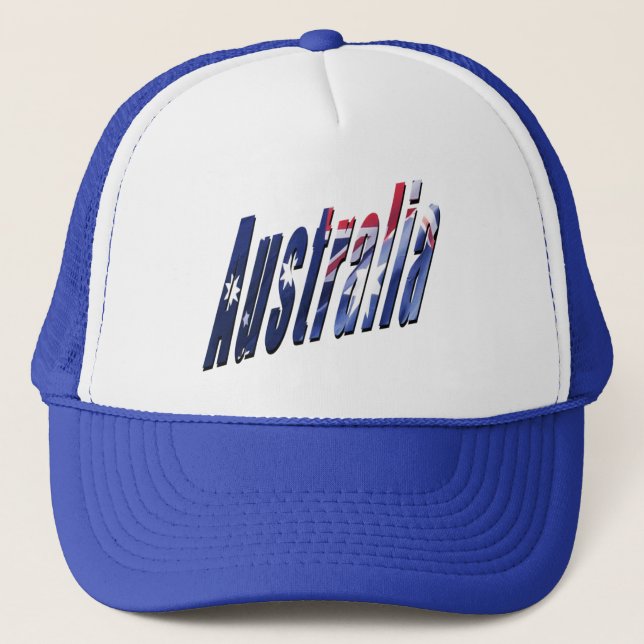 Gorra De Camionero Logo de Australia, azul (Anverso)