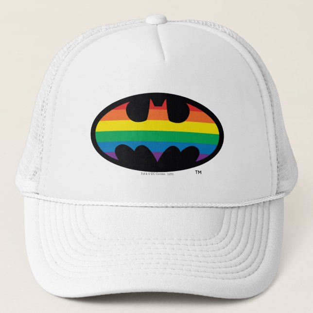 Gorra De Camionero Logo de Batman Rainbow (Anverso)