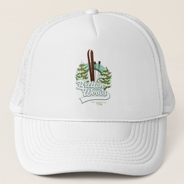 Gorra De Camionero Logo de Bretton Woods New Hampshire (Anverso)