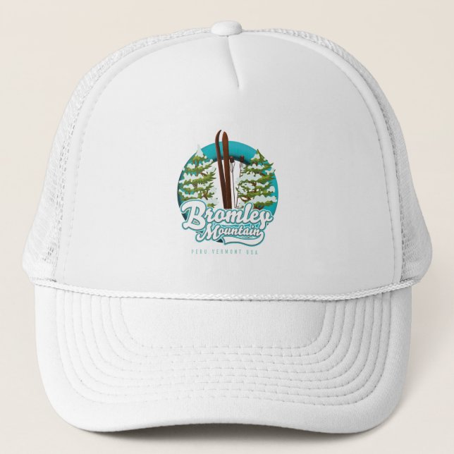 Gorra De Camionero Logo de Bromley Mountain Peru Vermont US Ski (Anverso)