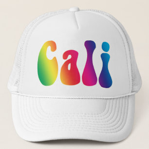 Gorra De Camionero Logo de Cali Tie-Dye California Hippie