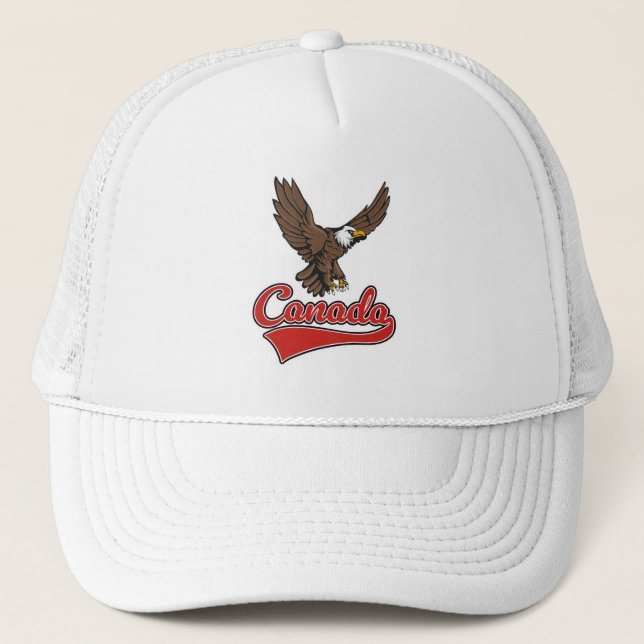 Gorra De Camionero Logo de Canada Travel (Anverso)