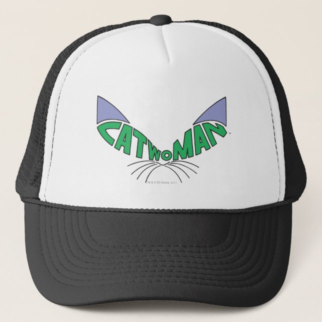 Gorra De Camionero Logo de Catwoman Green (Anverso)