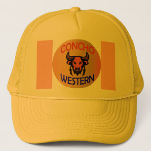 Gorra De Camionero Logo de Concho Western Bull - Rústico Rancho de Va