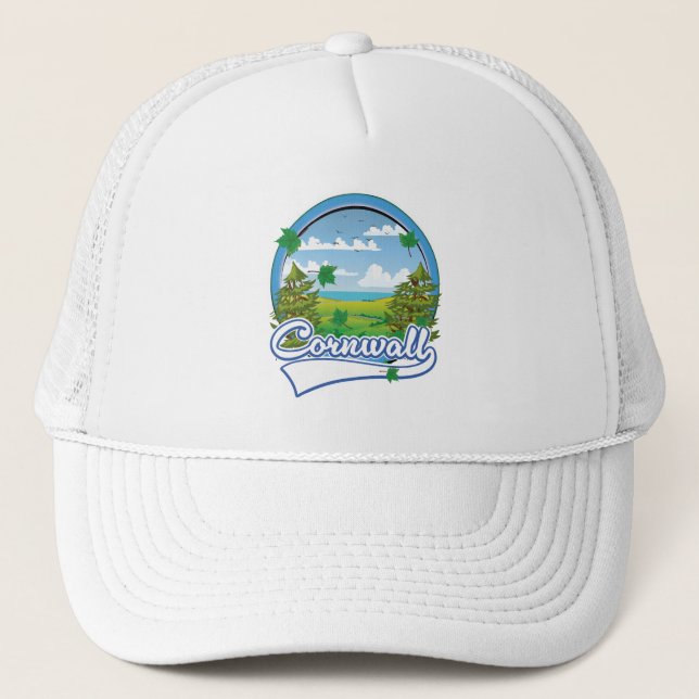 Gorra De Camionero Logo de Cornwall Travel (Anverso)
