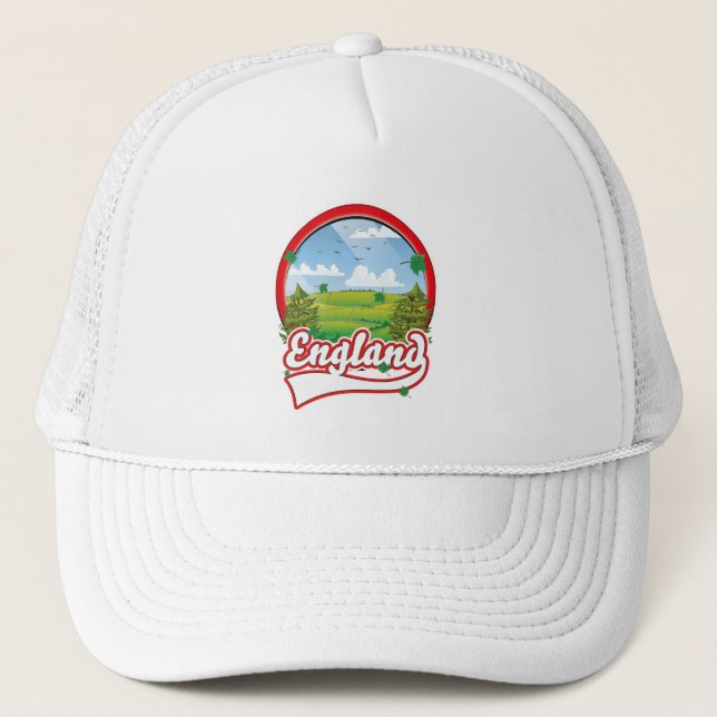 Gorra De Camionero Logo de England Travel (Anverso)