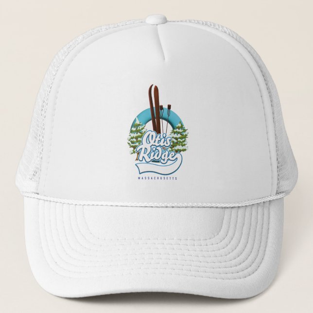 Gorra De Camionero Logo de esquí de Otis Ridge Massachusetts T-Shirt (Anverso)