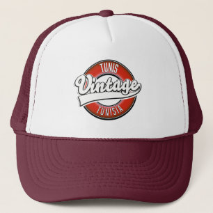 Gorra De Camionero Logo de estilo antiguo de Túnez